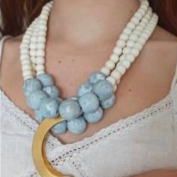 Designer Katerina Vassou Necklace 
18k gold ptd - Picture 3 of 5